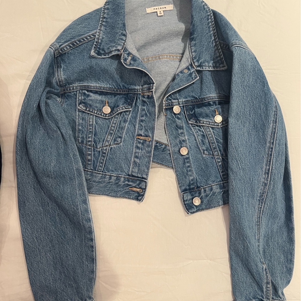 Pacsun cropped Jean jacket